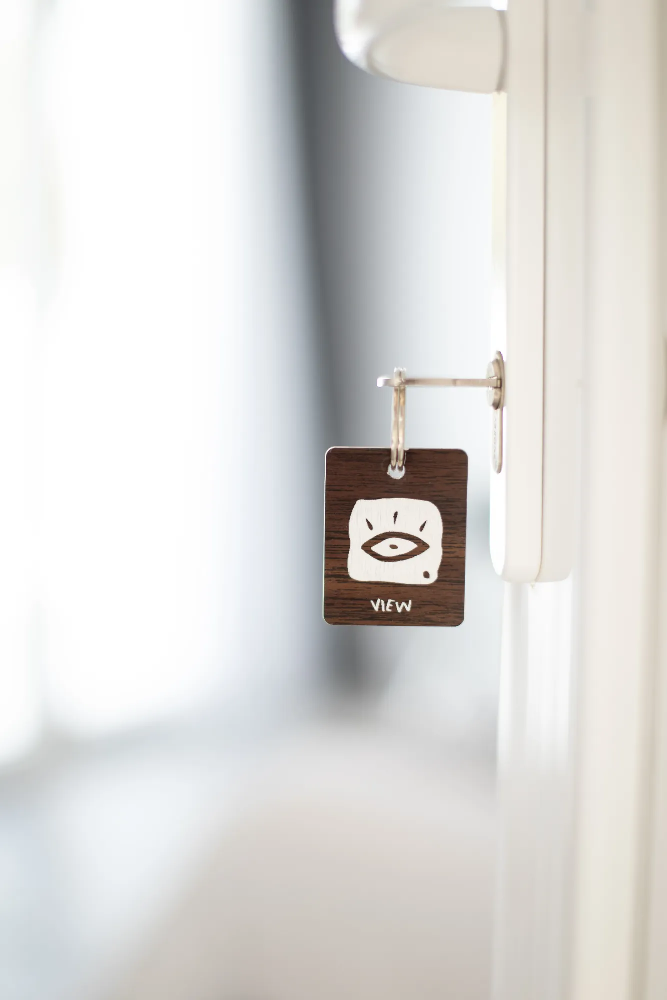Handmade wooden door sign